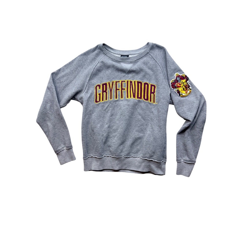 Harry Potter Gryffindor Universal Studios Grey Raglan Sweatshirt Small